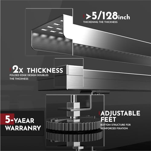 WEBANG 28 Inch Linear Shower Drain Rectangular Floor Drain with Accessories Square Hole Pattern Cover Grate Removable SUS304 Stainless Steel CUPC Certified Brushed by WEBANG - Image 3
