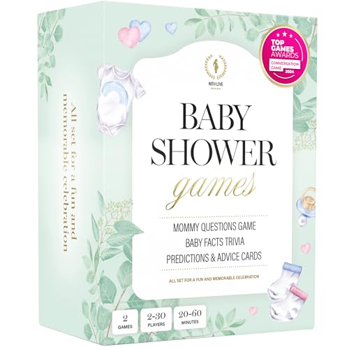 The World Game Baby Shower Games - Mommy Quiz, Prediction & Advice Cards - Fun for Gender Reveal Games for Boy or Girl - Gender Neutral