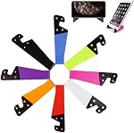 8-Pack Support universel pour téléphone pliable, lyfLux Cradeau de bureau portable de poche compatible avec les téléphones cellulaires, iPad, Kindle, E-Readers et Smartphones (3.5-8 Inch) - Couleurs assorties