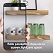 BAOBAB WORKSHOP Natural Wood Floating Shelves for Wall 12 Inch Wide, Small Wooden Shelf 12 in, Bathroom Shelves for Room Wall Mounted Kitchen Rustic, Oak Floating Shelf, 12W × 6.7D, Set of 2
