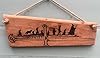 LOTR Fellowship of the Ring Wooden Oak Sign, Rustic Wall Decor with Rope Hanger #4