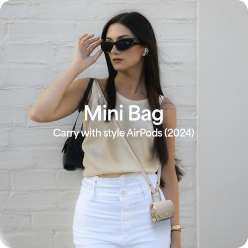 Image of Spigen Cyrill Mini Bag for Airpods 4 (2024) Case Cover - Dark Beige