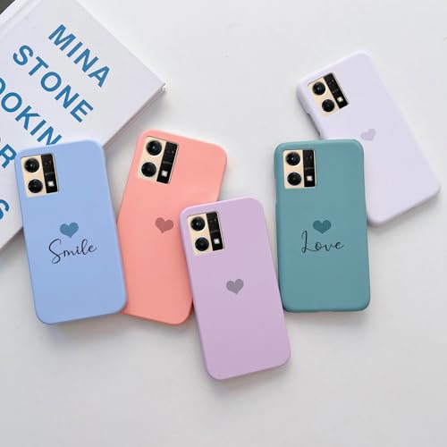 Image of COLORflow Back Cover Compatible with Oppo F21 Pro 4G / F21s Pro 4G | Pastel Hearts Color Customized Back Cover Compatible with Oppo F21 Pro 4G / F21s Pro 4G