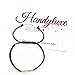 HANDYLUXE Handmade Infinity Symbol Macrame Bracelet – Adjustable Black Cord Bracelet 18K Gold Infinity Charm – Unisex Friendship Bracelet