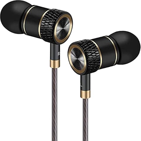 In Ear Kopfhörer, Ohrhörer mit Kabel und Knopf, eingebautes Mikrofon Cover