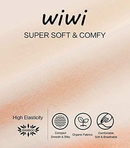 Wiwi Bamboo Lingerie For Women Sexy Cami Slip Dress Comfy Chemise Nightgown Sleep Shirt Sleepwear Pajamas S-Xl, Beige, Large #TOP4