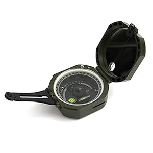 Multifunctional Compass for Hiking, Outdoor Survival,Camping with Distance Calculator,Mirror, Lensatic Sighting,Surveyors Foresters,Lightweight and Durable – Black