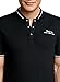 oodji Ultra Hombre Polo con Botones a Presión con Cuello Mao, Negro,...