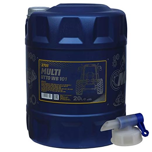 Mannol Multi UTTO WB 101 API GL-4 - Aceite para maquinaria agrícola (20 L) + grifo