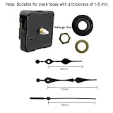 Kjzeex Clock Mechanisms Battery Powered, Silent Quartz Clock Mechanism Movement Kits, High Torque Movement Replacement Mechanism, Mechanisms Silent Quartz or Repair Home Office (main) - Image 2