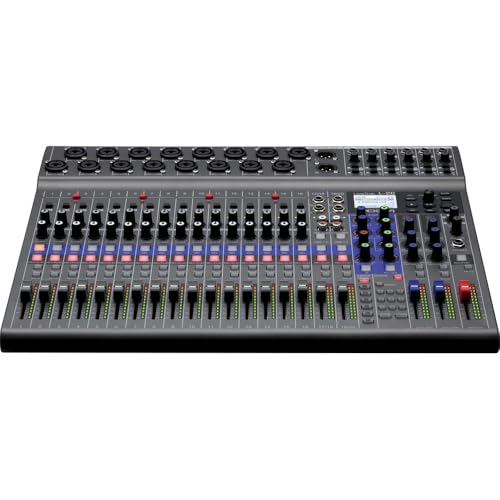 Zoom LiveTrak L-20 Digital Mixer & Multitrack Recorder, 20-Input/ 22-Channel SD Card Recorder, 22-in/4-out USB Audio Interface, 6 Customizable Outputs, Wireless iOS Control Bundle With Accessories - Thumbnail 3