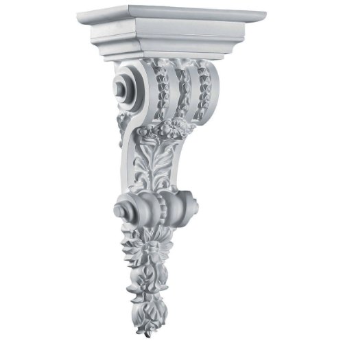 70% Off Everything Ekena Millwork COR09X20X06MA 9 1/2-Inch W x 6 5/8-Inch D x 20 1/8-Inch H Marseille Corbel , White