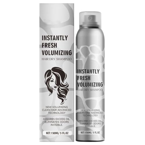 Palaufr Spray de volumen de cabello, champú seco de 150 ml para el cuero cabelludo con refresco instantáneo - Spray para el cabello para más volumen - Para mujeres y hombres limpieza suave