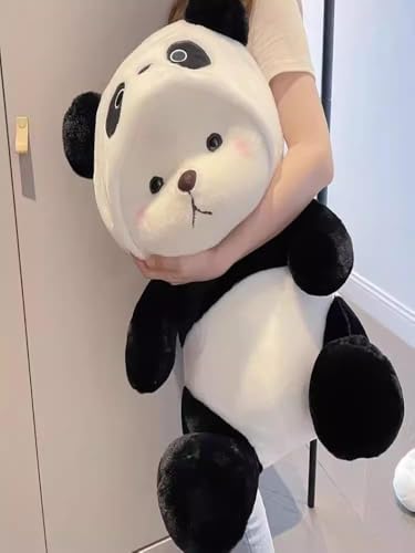 Image of Storescent Stuffed Animal Cute Plush Toy - Hugging Plush Squishy Pillow Toy Gifts (Hooded Hat Panda)