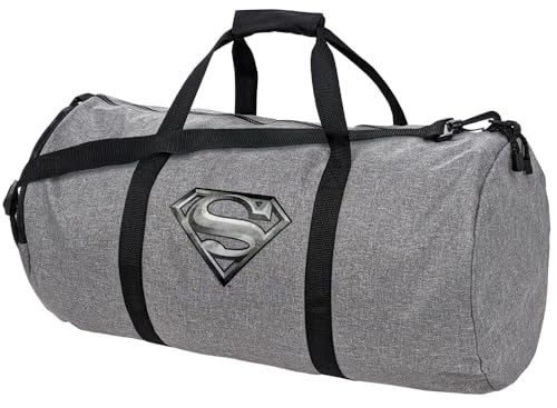Superman Steel Logo Lightweight Duffel Bag for Sports and Gym Packable for Travel