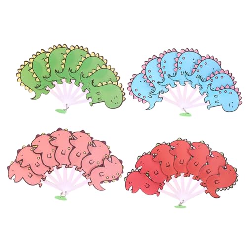 SWOOMEY 4 Piezas Abanicos Plegables de Plástico para Verano Ventiladores Portátiles y Diseño la Moda Colores Aleatorios Perfectos para y Decoración Bodas y Fiestas Color