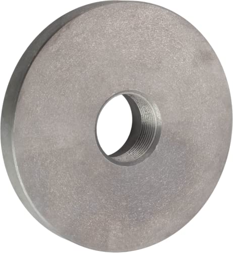 Cme 8" 4-Jaw Independent Lathe Chuck With 2-1/4" X 8 Tpi Semi-Finished Backing Plate, Machine To Fit, Reversible Jaws #TOP4