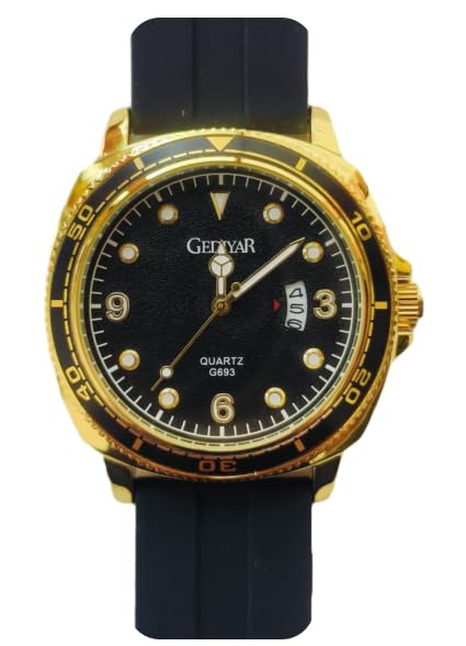 Men's Waterproof Dress Watch relojes para Hombres Trabajo Gold