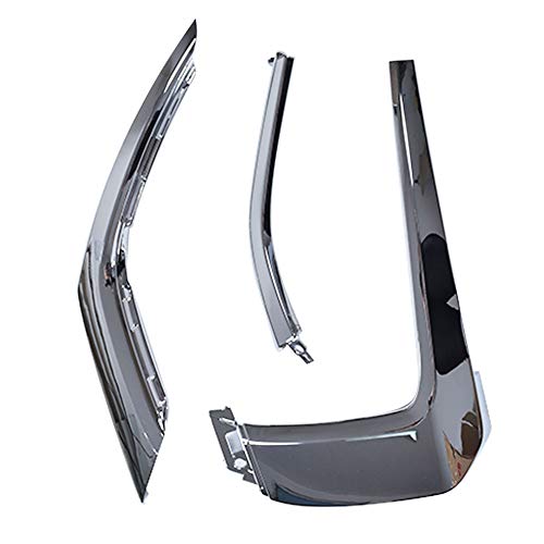 3-Piece Front Bumper Rh Chrome Trim Molding Strip Set Fit For 2016 -2019 Mitsubishi Outlander 6407A142 6407A146 6407A144 #TOP3