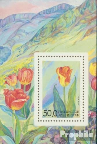 ouzbékistan block35 (complète.Edition.) Neuf avec Gomme Originale ** MNH 2002 Iris sélections (Timbres pour Les collectionneurs) Plantes/Champignons