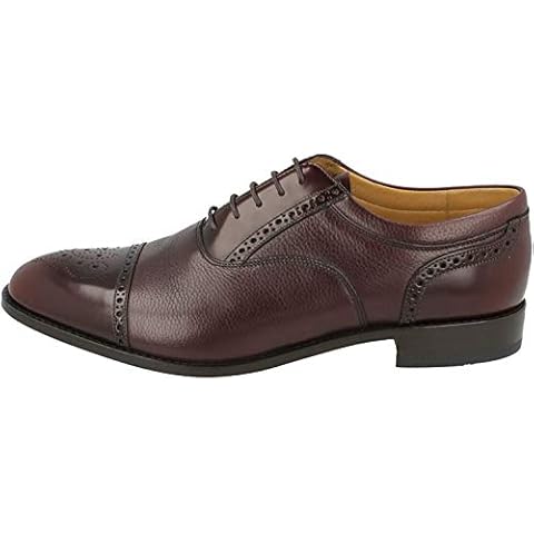 Loake Men's Lace-Up Flats in Burgundy Cover