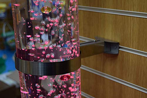 Playlearn USA - Bubble Tube Bracket - Sensory Bubble Lamp Wall Mounted Bracket to Prevent Spillages - 15cm Silver