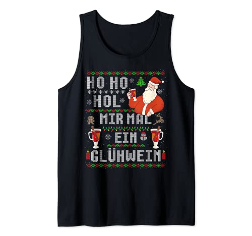 Witziges Weihnachten Hol mir ein Glühwein Ugly Christmas Tank Top