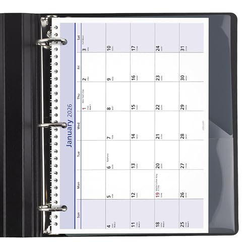 Image of AT-A-GLANCE 2026 Wall & Desk Calendar, Monthly, 11 inch x 8 inch, Small, Daily Blocks 1.25 inch x 1.25 inch, QuickNotes (PM502826)
