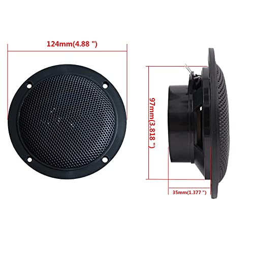 Image of HASDA Bluetooth Marine Radio Car Stereo Dashboard Digital Audio System Receiver Waterproof Boat Speakers FM AM Radio Antenna for ATV UTV RV UV