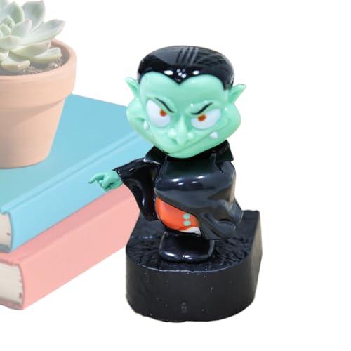 Decorazioni Per Cruscotto,Vampiro Ad Energia Solare Con Testa Mobile Per Halloween - Figura Divertente Per Autisti Camion SUV Veicoli Sedan Scooter Casa Ufficio Festa Regalo Uomo Donna