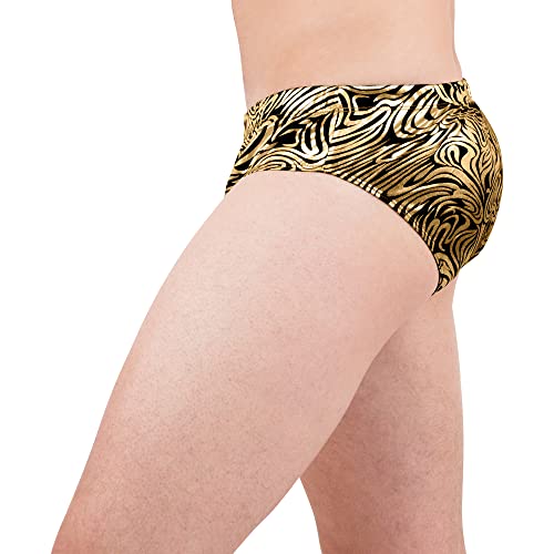 INTIMO Mens Gold Swirls Print Bikini Brief Underwear2