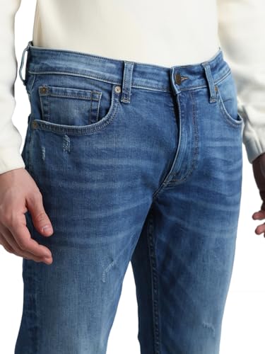 Image of JACK & JONES Men's Regular Fit Jeans | Mid Rise | Jeans for Men