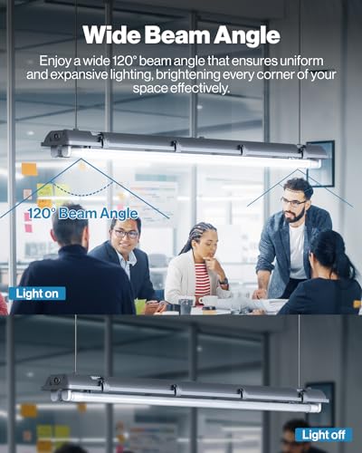 Sunco 10 Pack T8 LED Bulbs 4 Foot, 48 Inch Tube Light Bulbs Fluorescent Replacement, Single or Double Ended Hybrid Type A+B, 2400 LM, 20W, 5000K Daylight, Frosted Lens ETL