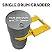 Drum Grabber 1500lbs Capacity - Single Fork Attachment for 55 Gallon Drums | Quick-Release Folding Arm, Fits 22.4
