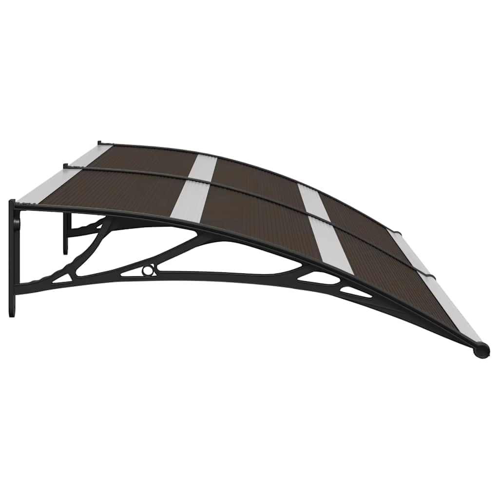 vidaXL Auvent de Porte Noir 200x75 cm PC