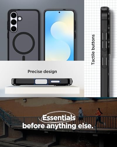 Image of Spigen Ultra Hybrid MagFit | Samsung Galaxy S25 FE Case [Transparent] [Magsafe] Galaxy S25 FE Back Cover | TPU+PC - Frost Black