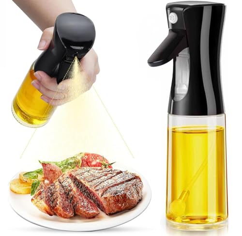 Oil Sprayer Bottle for Cooking 300 ml – Refillable Olive Oil Mister with Fine-Mist Trigger, Leak-Proof Dispenser for Air Fryer, BBQ, Salad, Baking, Vinegar & Soy Sauce