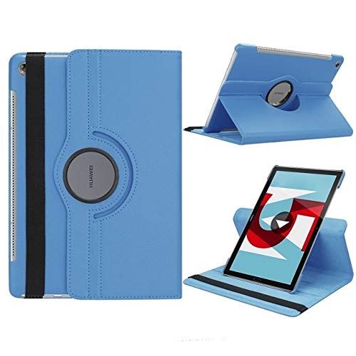 QiuKui Tab Funda para Huawei MediaPad M5 10.8 Pulgadas, Cubierta de la Tableta 360 Giratorio del Soporte del tirón del Cuero de la PU del Caso para Huawei MediaPad 10 M5 Pro 10.8'