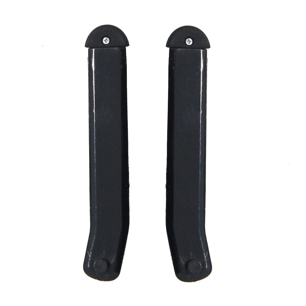 Sangles Fixation Snowboard UP100 - 2 Pièces Noires 22cm - Remplacement Élastique TPEE