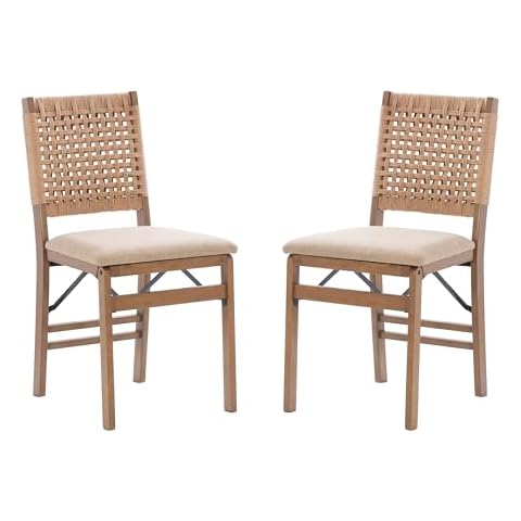 Linon Bennett Folding Chairs Set of 2 Cover