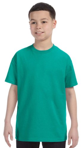 Gildan Youth Heavy Cotton 100% Cotton T-Shirt-XS (Tropical Blue)