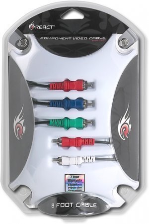 React PS3/PS2 Component A/V Cable Kit - 8ft (2.4M)