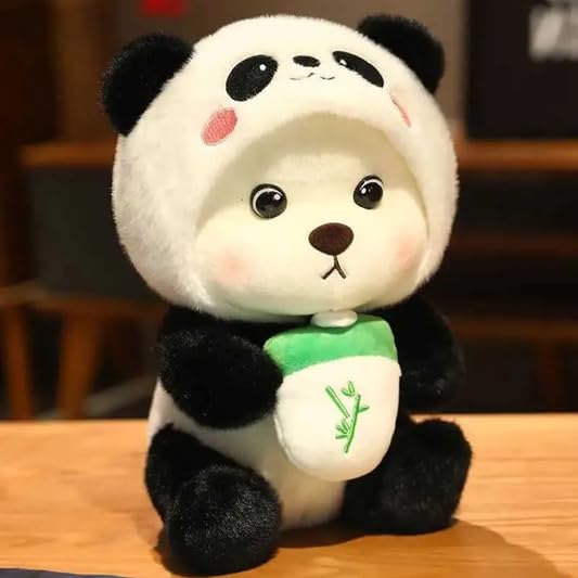 Image of SCOOBA Baby Cap Panda Bear Soft Toys for Kids Babies 23cm Small(Cap Panda Bear)