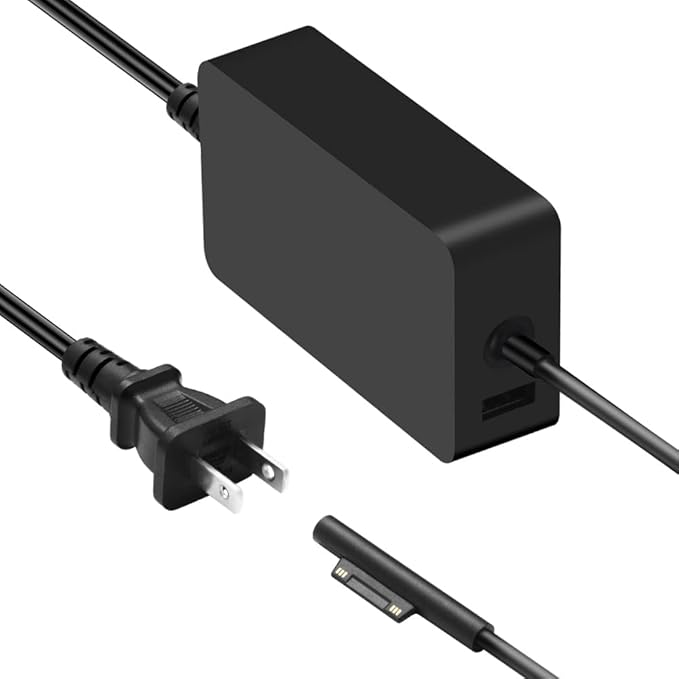 2 Pack Surface Pro Charger 65w Compatible Microsoft Surface