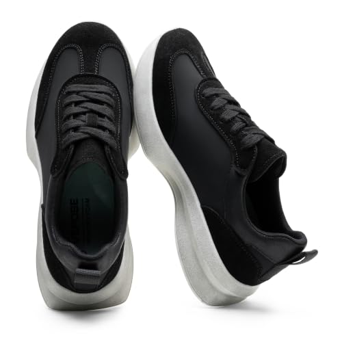 VEPOSE Vepose Women's Retro Platform Sneakers Lightweight Lace Up Walking Shoes