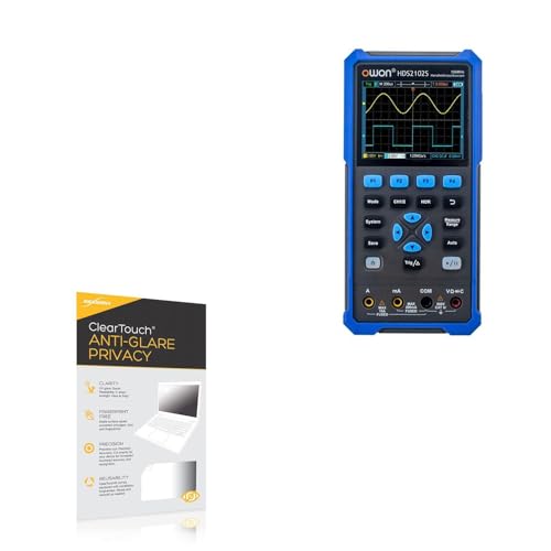 BoxWave Screen Protector Compatible with Owon HDS2102S - ClearTouch Anti-Glare Privacy (2-Pack), Privacy Screen Protector Flexible Film Anti-Glare