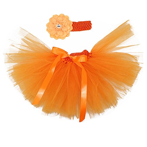 Newborn Baby Girls Birthday Layered Tulle Tutu Skirt Flower Headwear Outfits