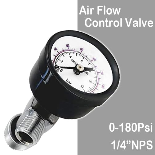Image of Beduan Air Flow Control Valve Air 1 /4-inch NPS Thread Adjusting Regulator For Spray Gun And Pneumatic Tools