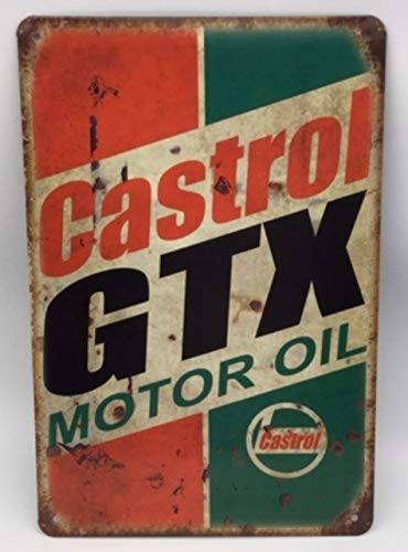 Amazon.co.jp: カストロール GTX 金属製 メタルサインプレート Castrol