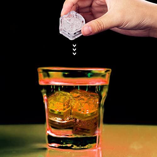 Cubos de hielo LED naranja, pack 12 unidades miniatura 6
